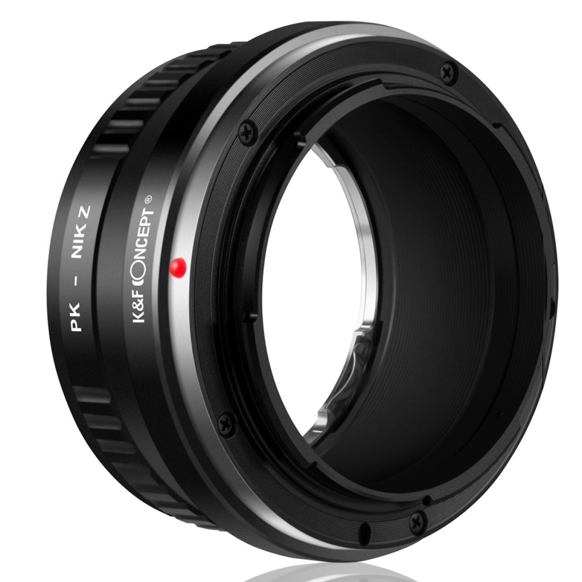 Redukce K&F Concept z objektivu Pentax K na Nikon Z