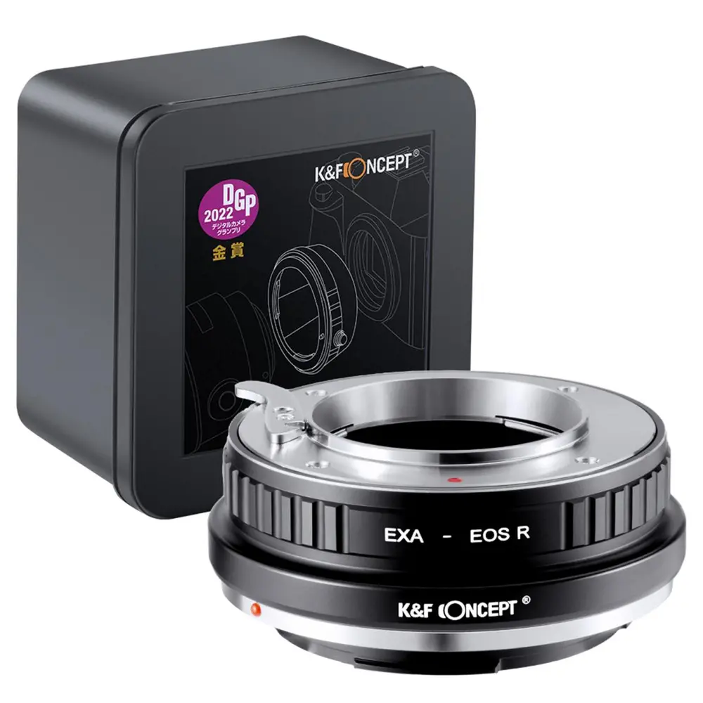 Redukce K&F Concept z objektivu EXAKTA na CANON EOS R