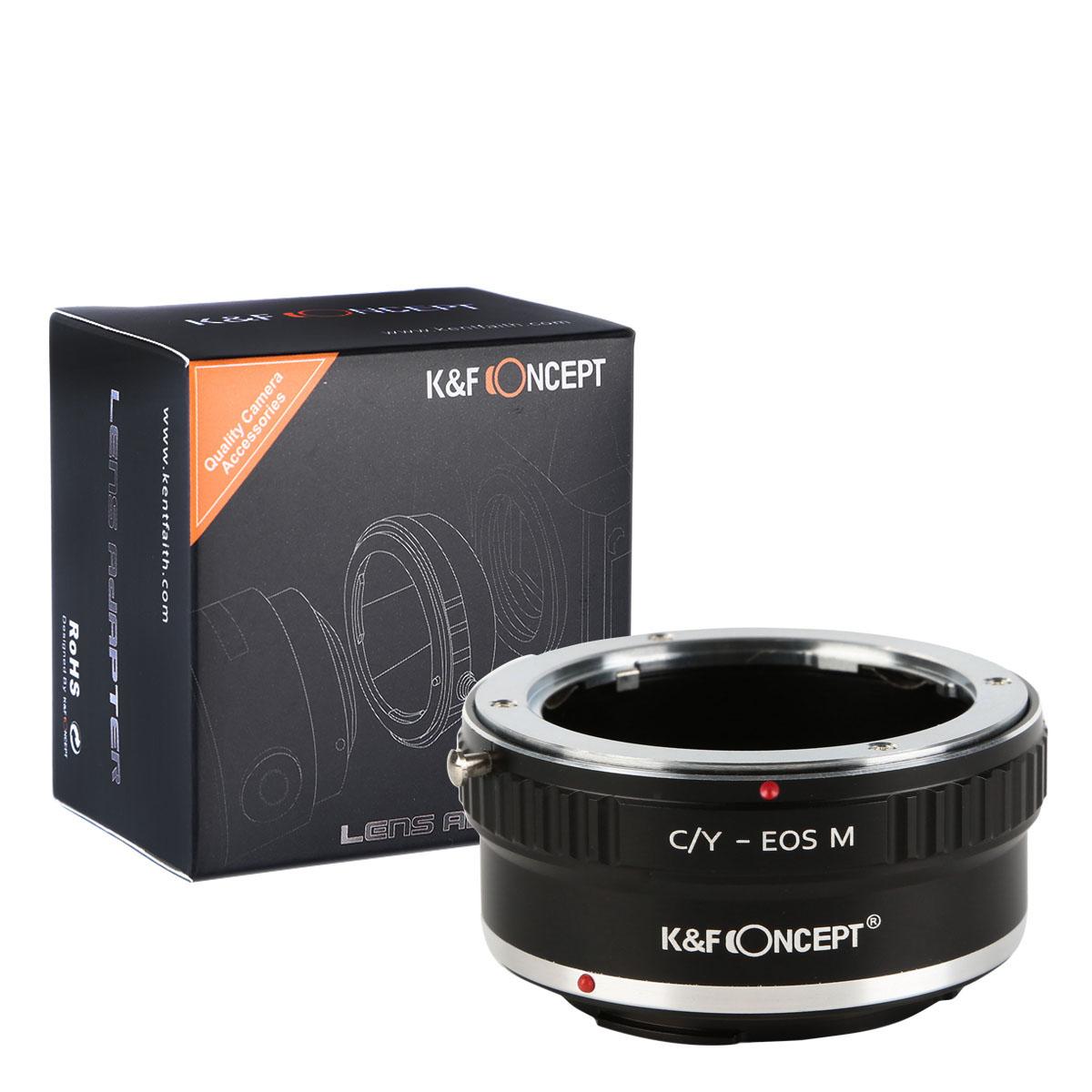 Redukce K&F Concept z objektivu Contax/Yashica na CANON EOS M