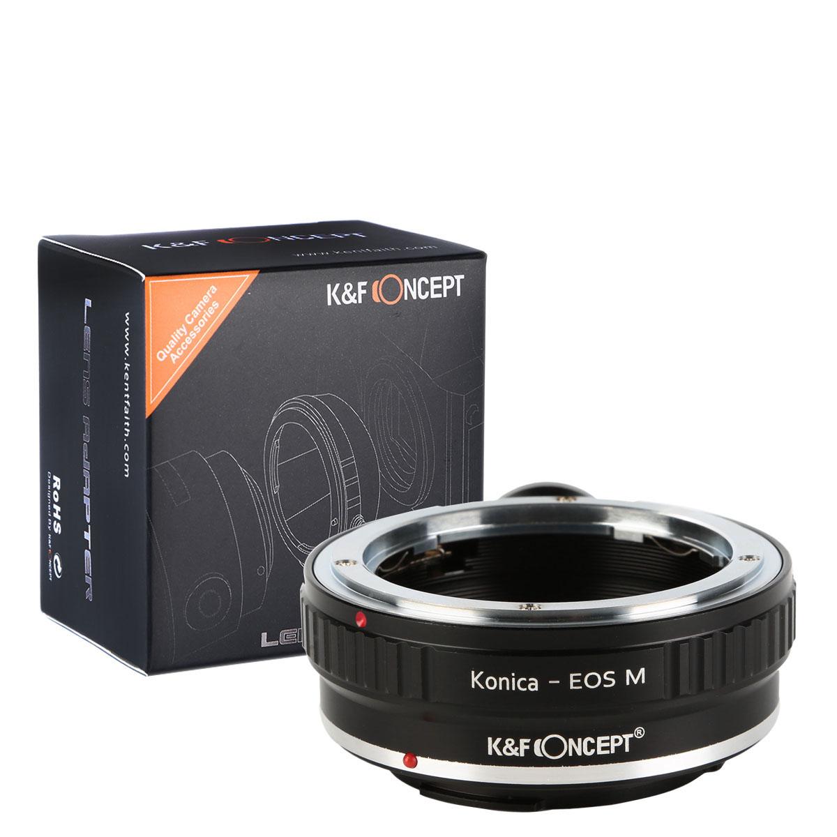 Redukce K&F Concept z objektivu Konica AR na CANON EOS M