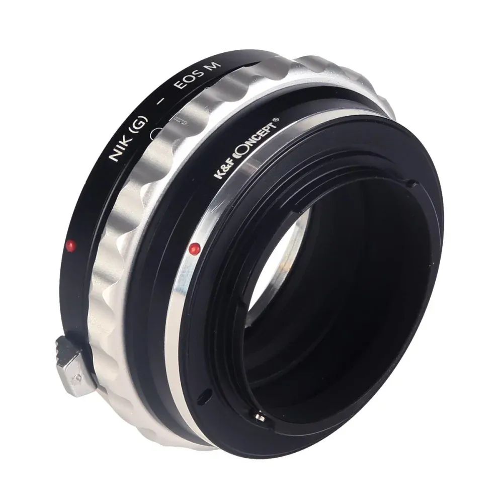 Redukce K&F Concept z objektivu Nikon G na CANON EOS M 