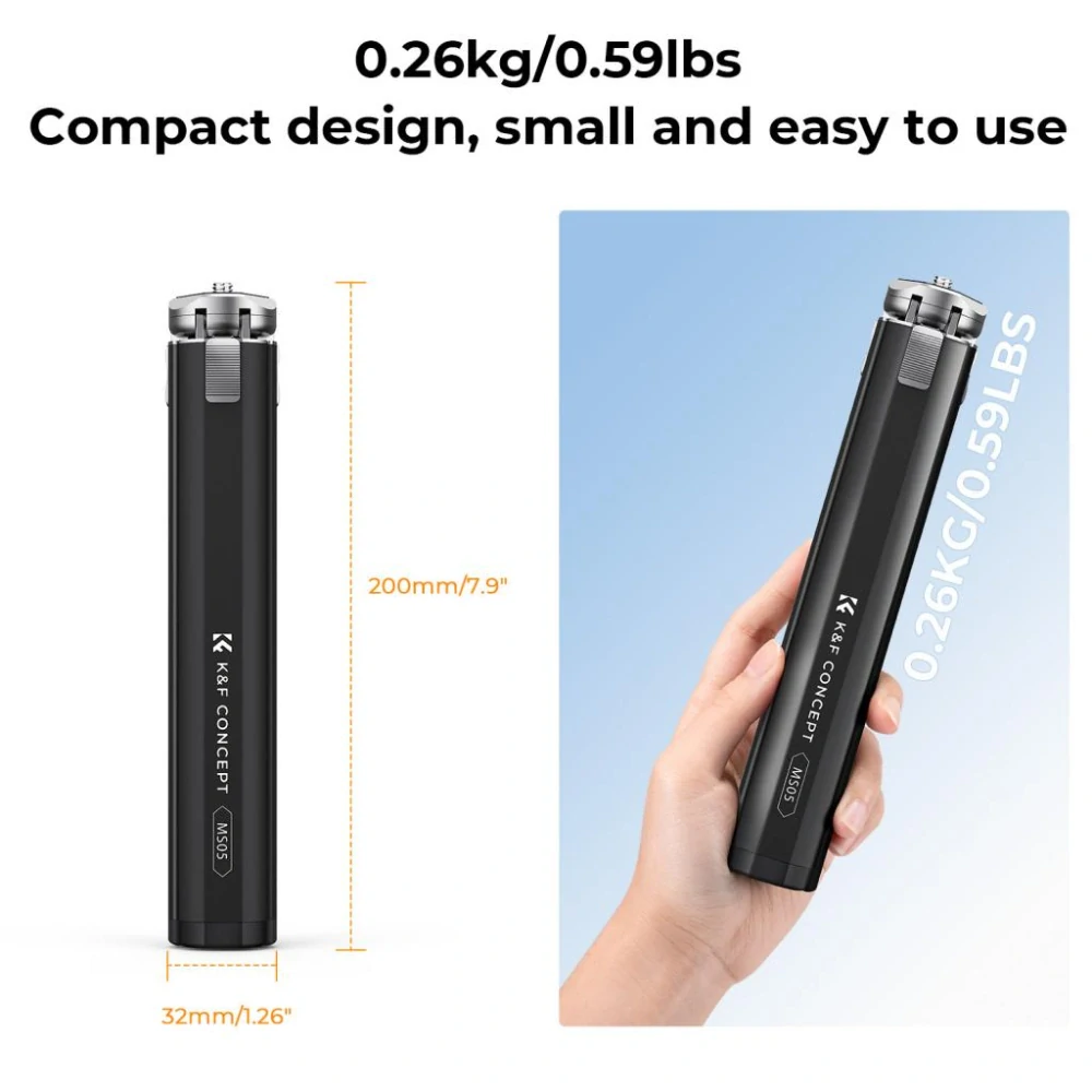 K&F Concept mini stativ set s držákem na mobil a BT spouští MS05
