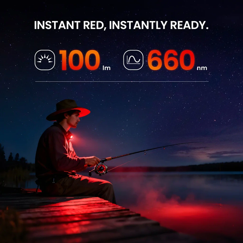 Sofirn ST10 osobní svítilna s možností červeného světla, zelená, 1000 lumenů, s akumulátorem