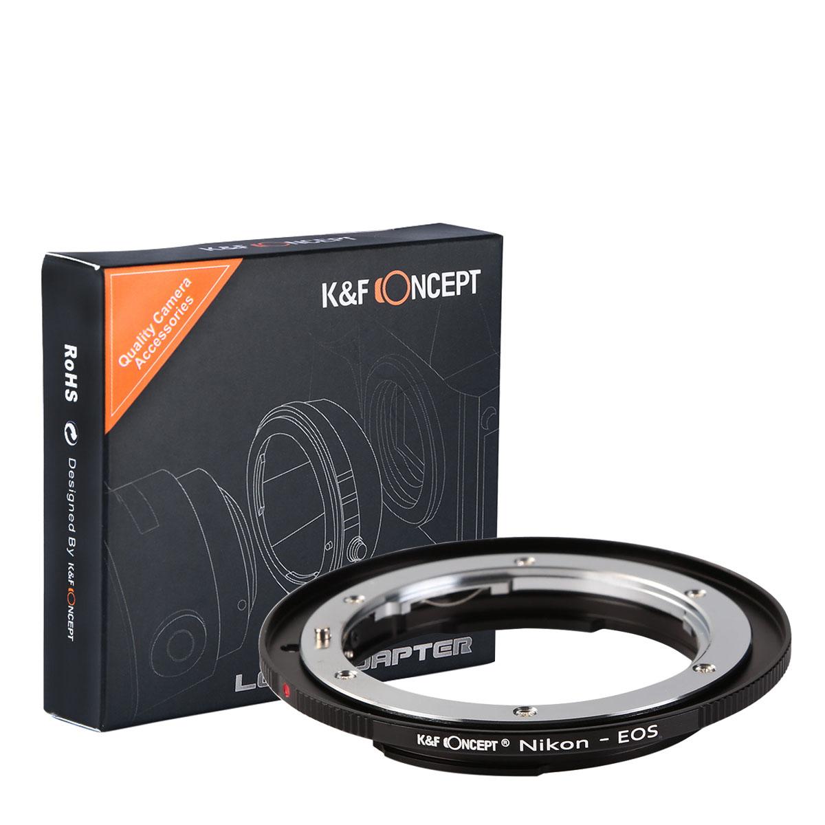Redukce K&F Concept z objektivu Nikon na Canon EOS