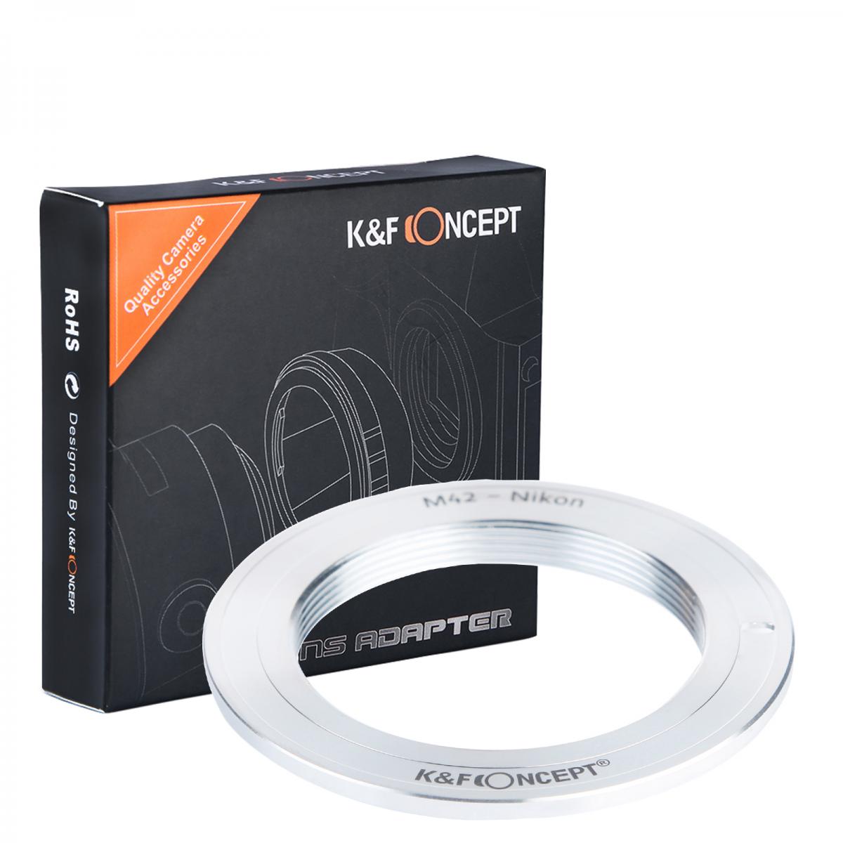 Redukce K&F Concept z objektivu M42 na Nikon