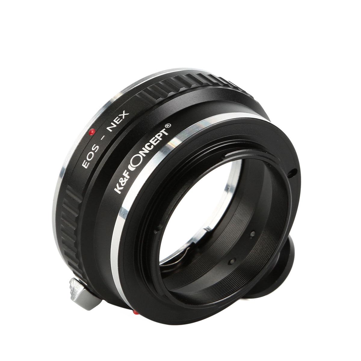 Redukce K&F Concept z objektivu Canon EOS na SONY E s držákem na stativ