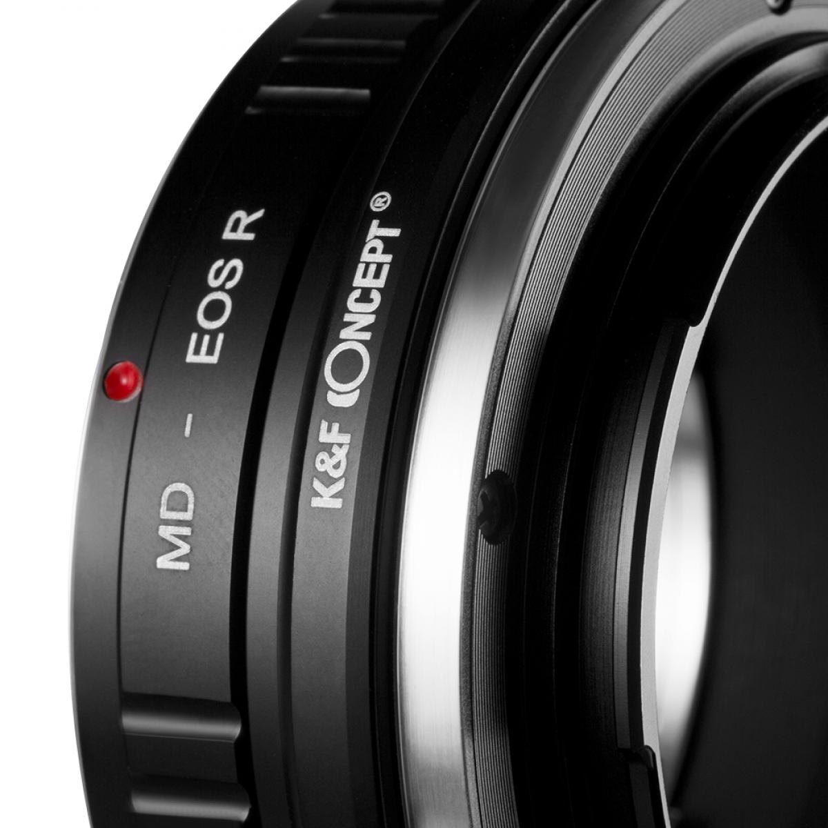 Redukce K&F Concept z objektivu Minolta MD na CANON EOS R