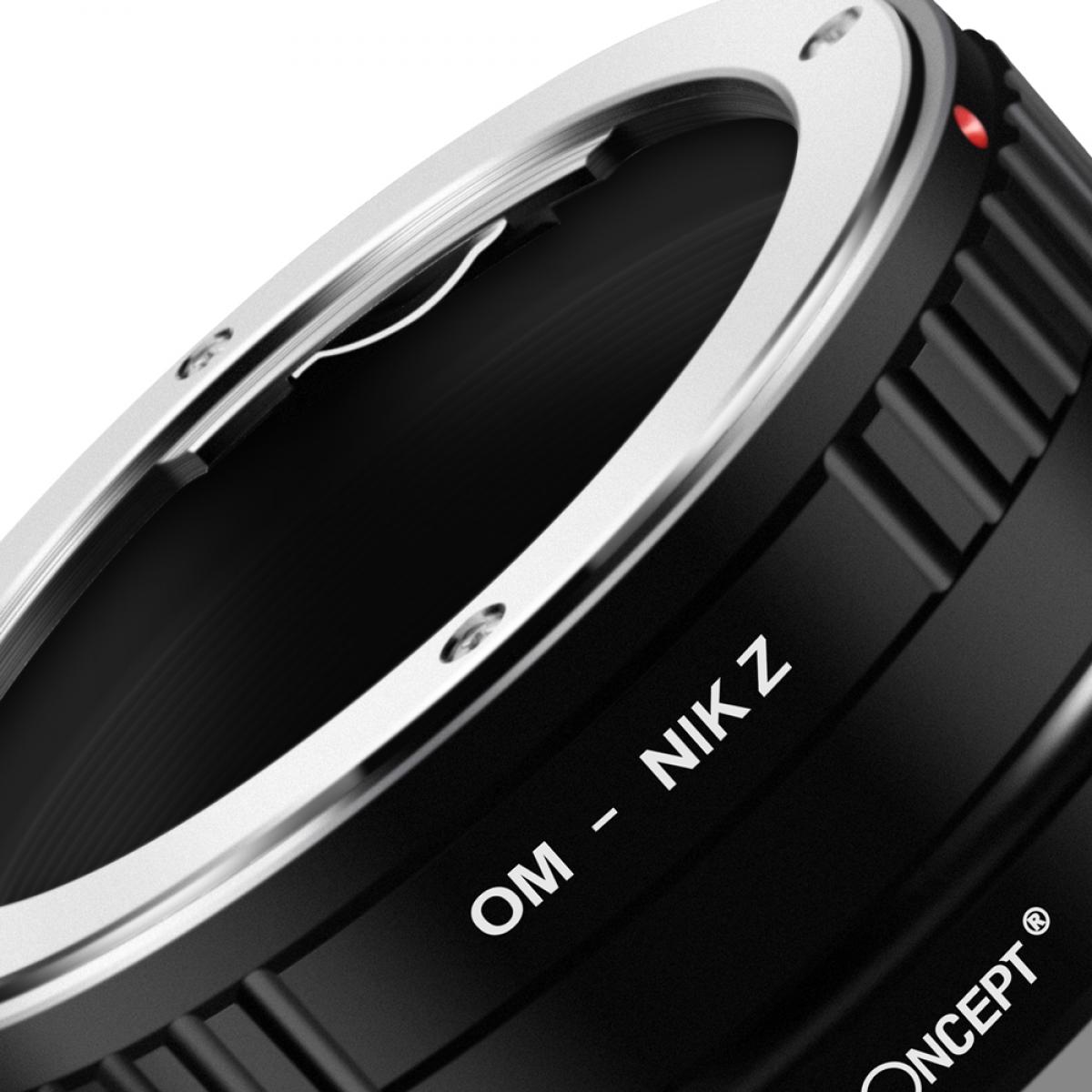 Redukce K&F Concept z objektivu Olympus OM na Nikon Z