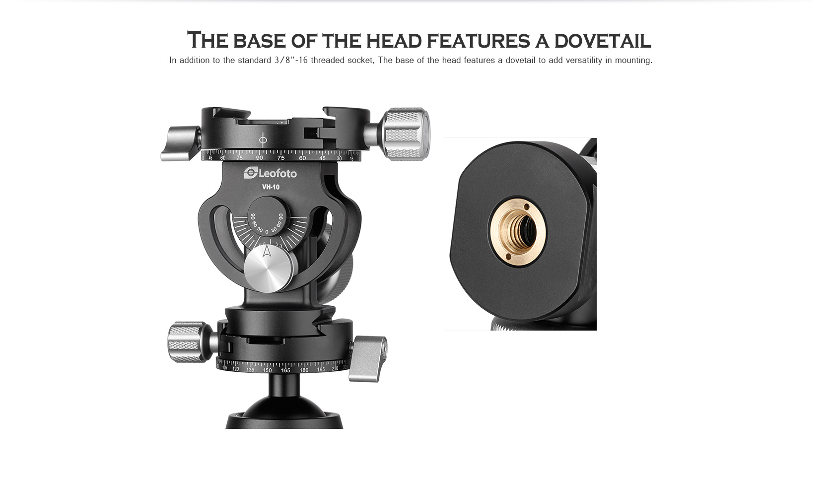 Hlava pro monopod Leofoto VH-10