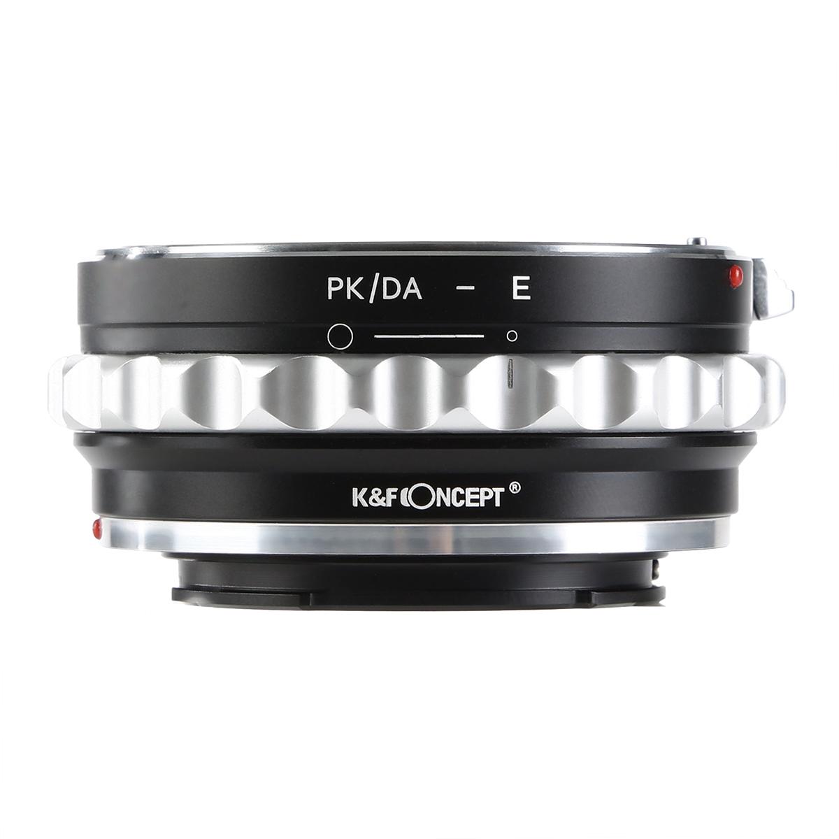 Redukce K&F Concept z objektivu Pentax K/M/A/FA/DA na SONY E