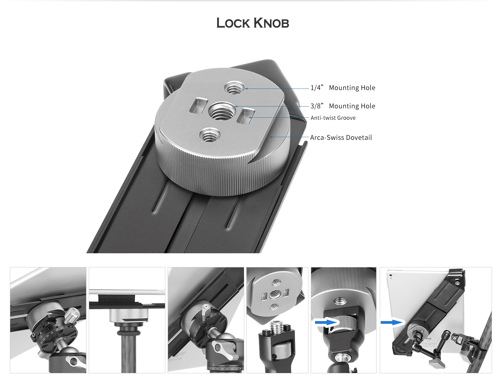 Svorka pro tablet / Ipad Leofoto IPC-300