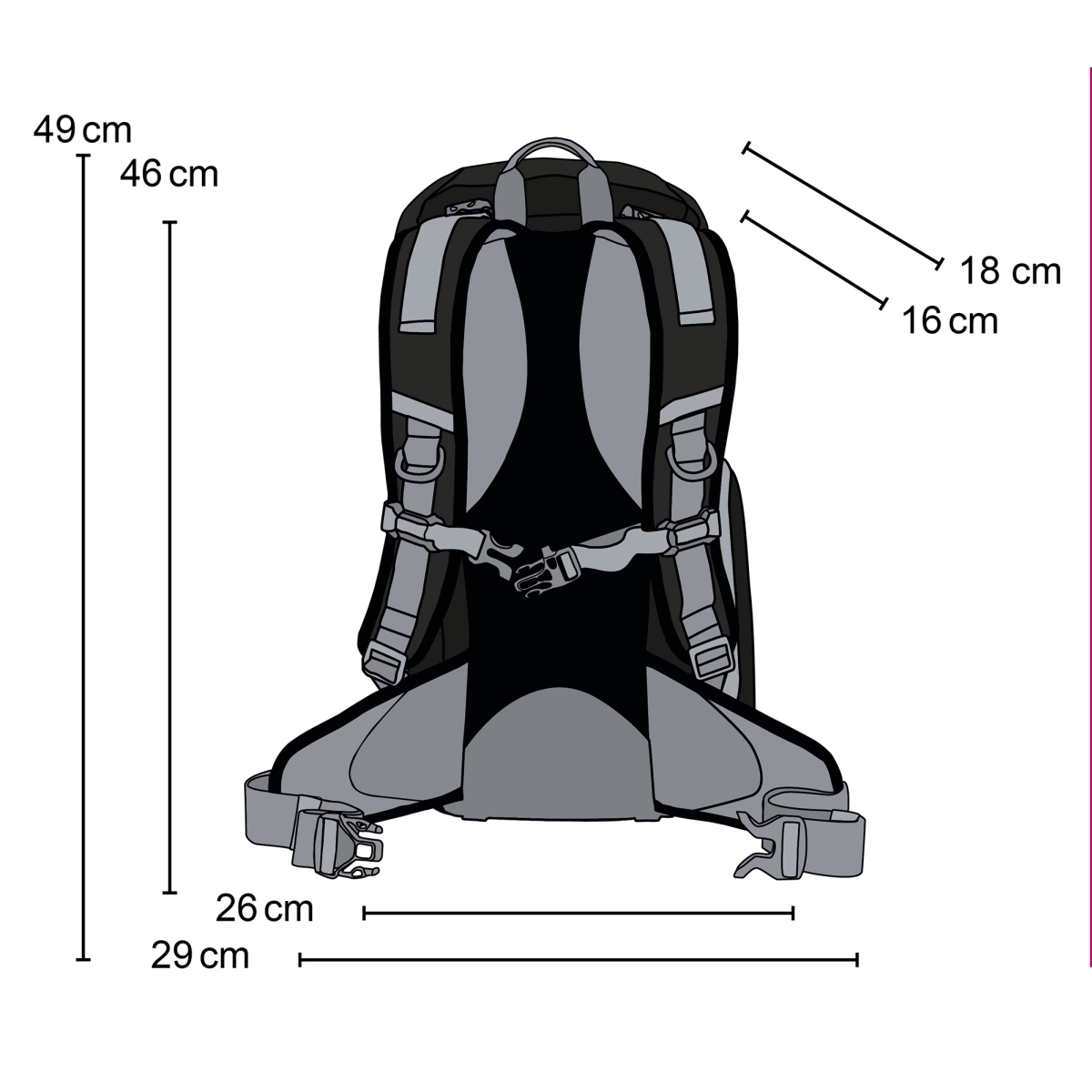 Mantona Elements Outdoor Backpack - Turistický foto batoh Černý