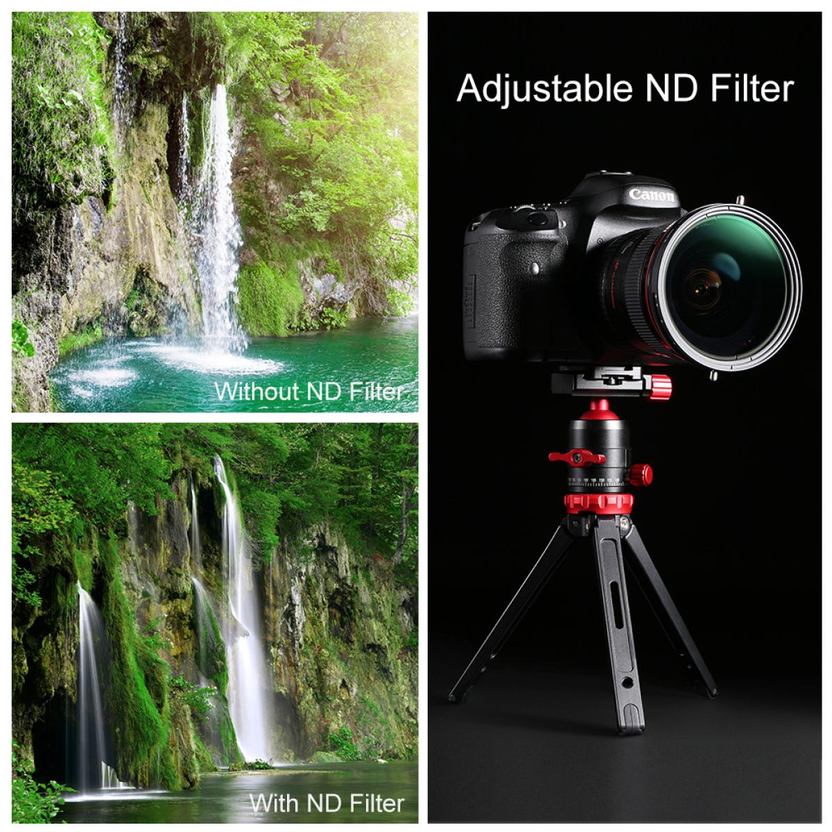 Filtr K&F Concept Fader MRC Nano X ND2-32 s CPL 49mm