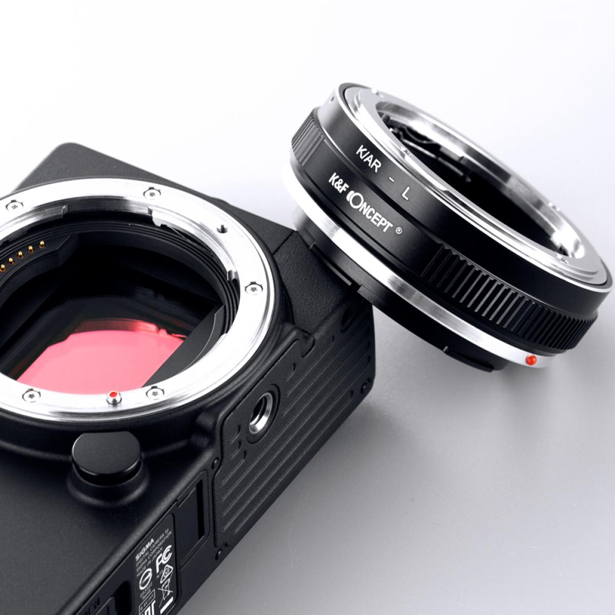Redukce K&F Concept z objektivu Konica AR na LEICA L