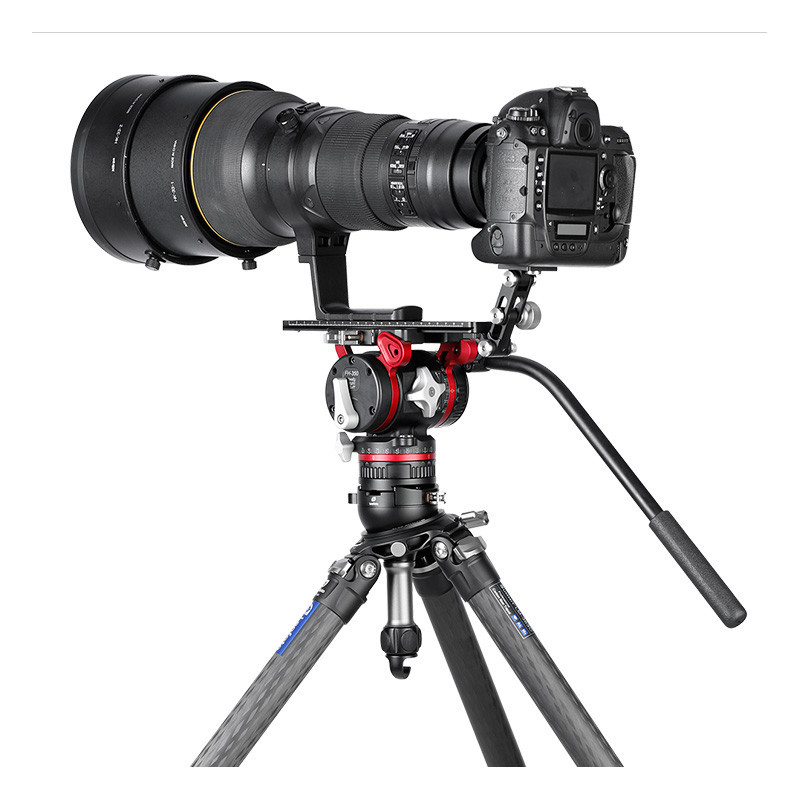 Stativový půlkulový nivelační adaptér s háčkem a rychloupínací svorkou Leofoto 75 mm (L)