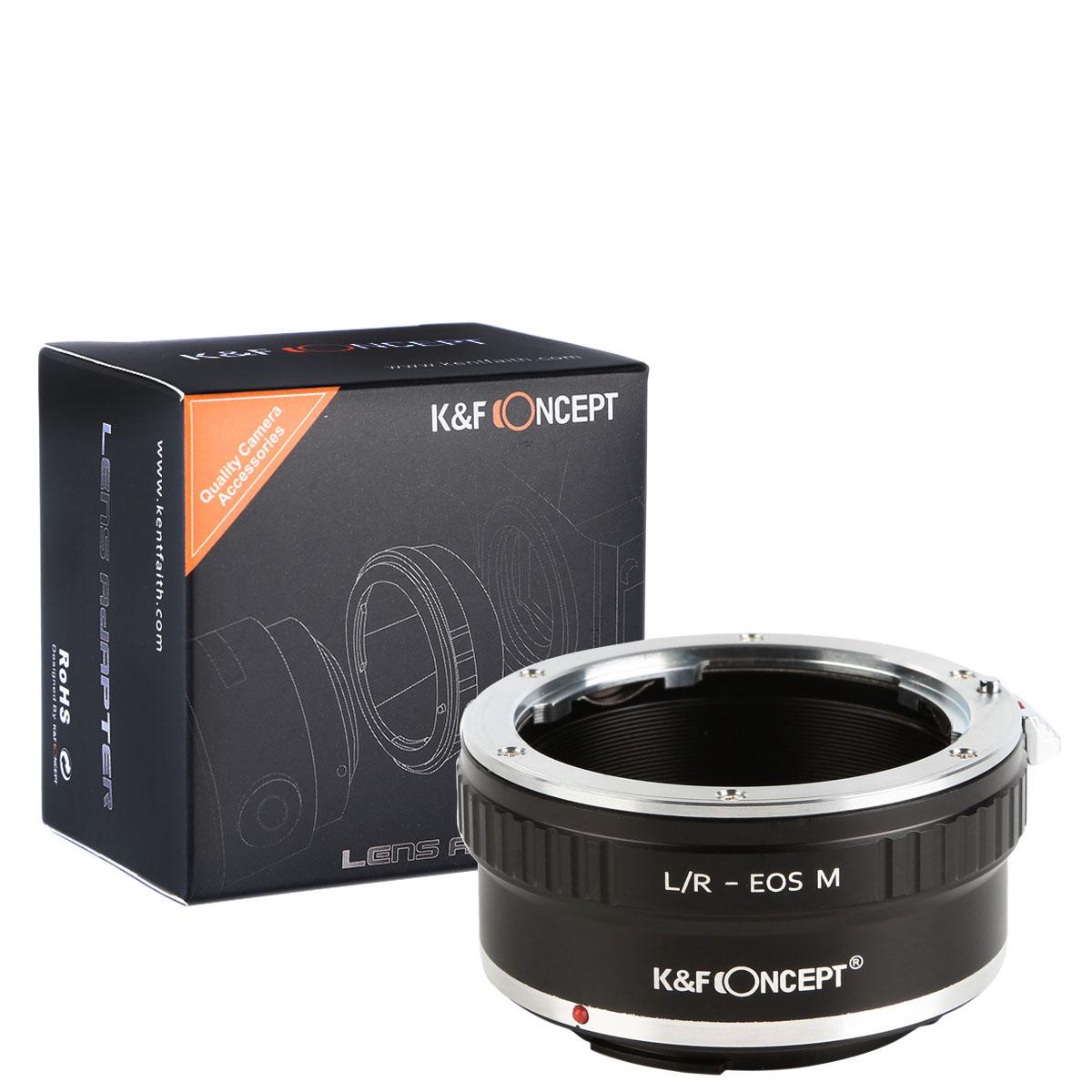 Redukce K&F Concept z objektivu Leica R na CANON EOS M
