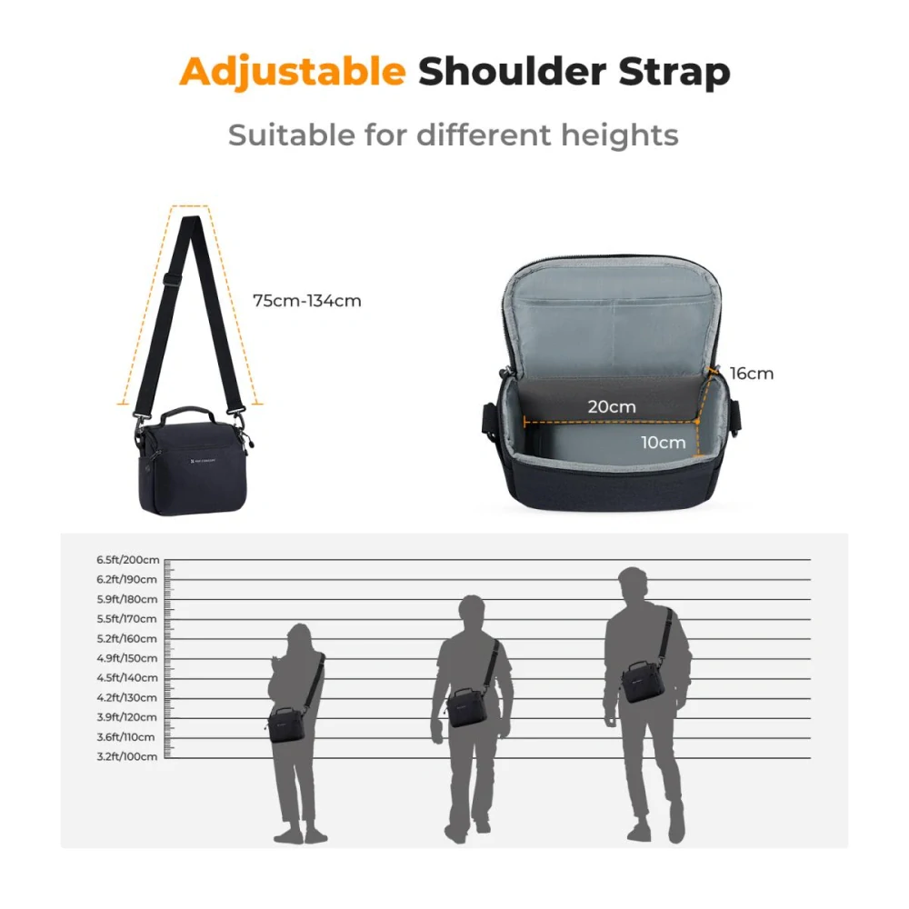 Foto brašna K&F Concept Sling Bag 5L Urban Wander modrá