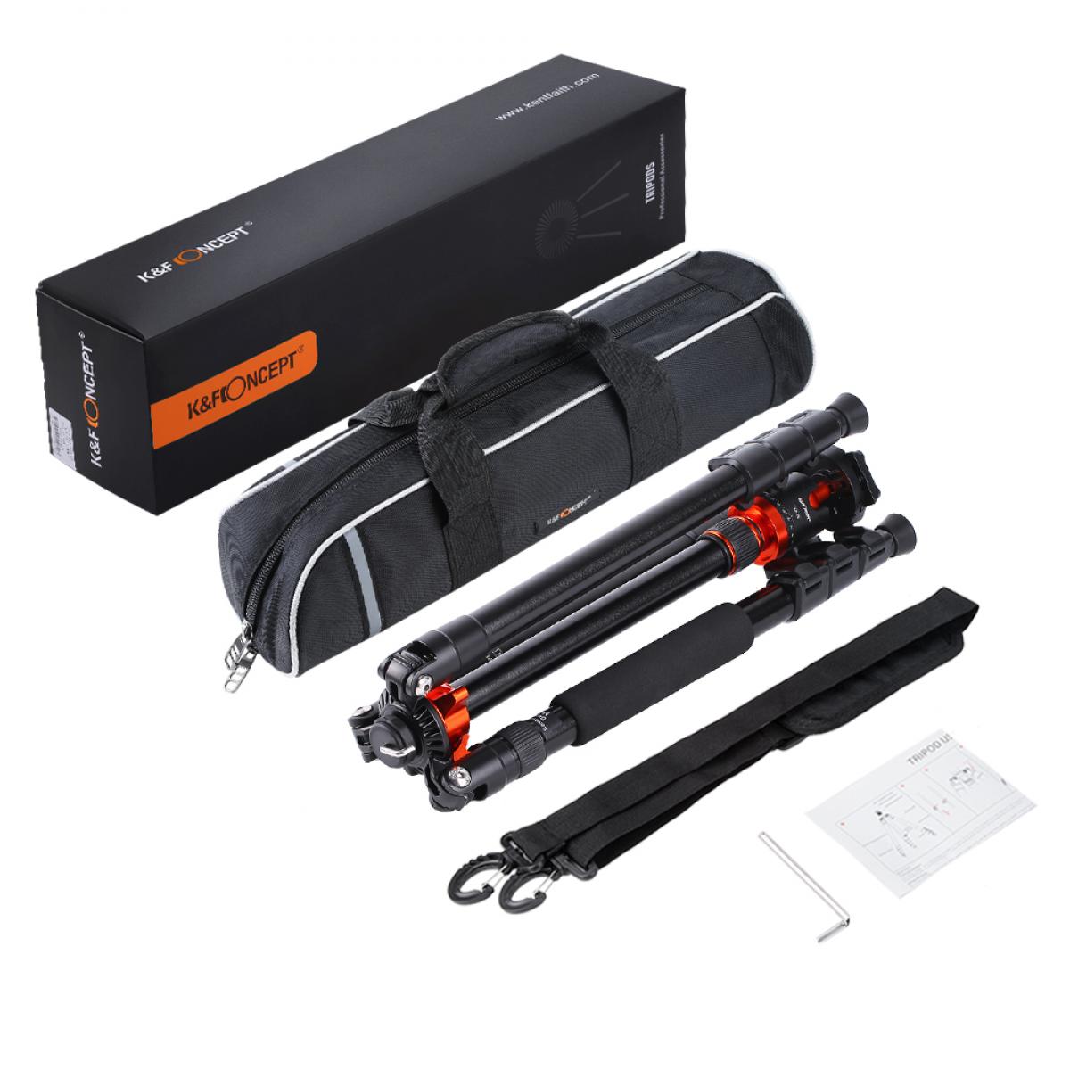 Kompaktní fotografický stativ K&F Concept SA254M2 s možností monopodu