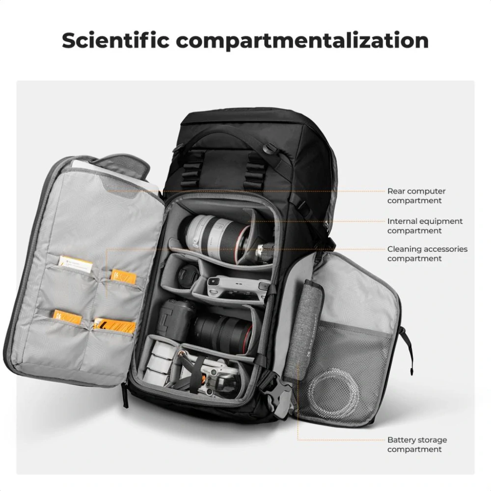 K&F Concept Star Wander 05 Black profesionální fotobatoh 40L