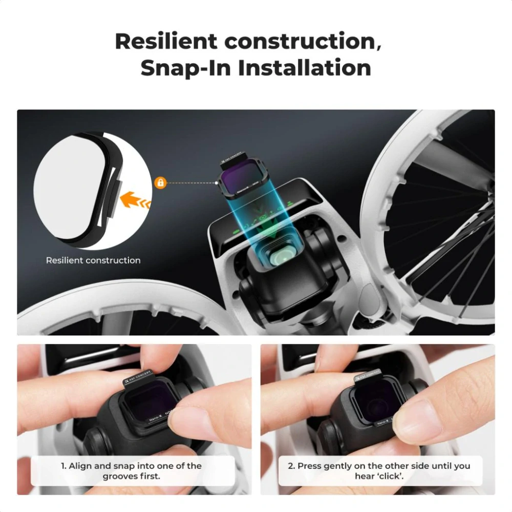 K&F Concept Sada ND filtrů pro DJI Flip, 4 kusy