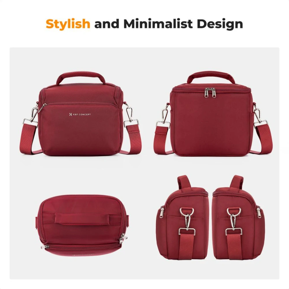Foto brašna K&F Concept Sling Bag 5L Urban Wander červená