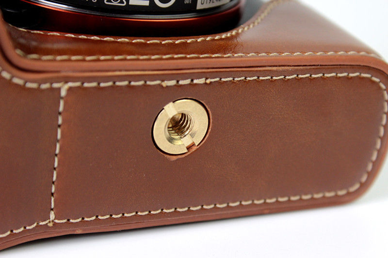 Kožené pouzdro pro SONY ALPHA A7 / A7R / A7S MARK II hnědé