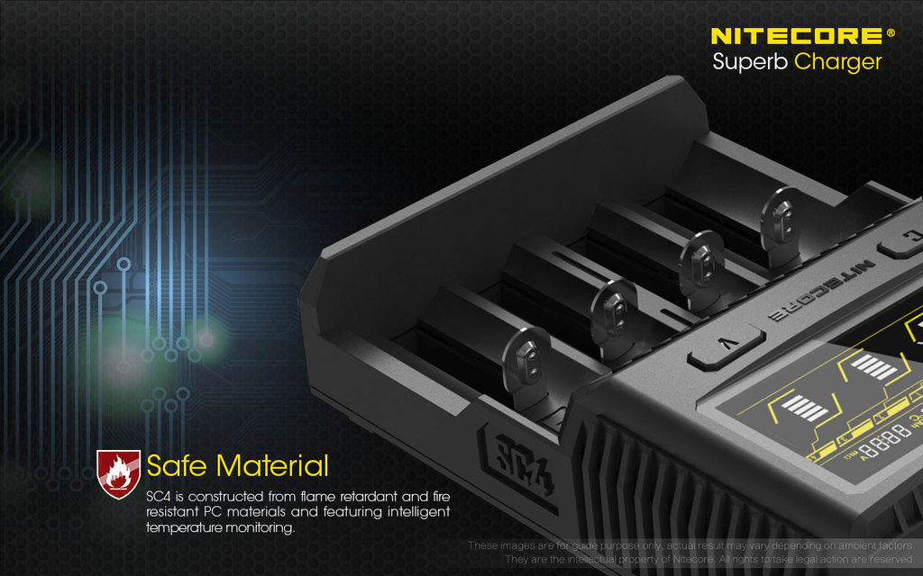 NITECORE SC4 digitální rychlo nabíječka Li-Ion,Ni-MH,NiCd