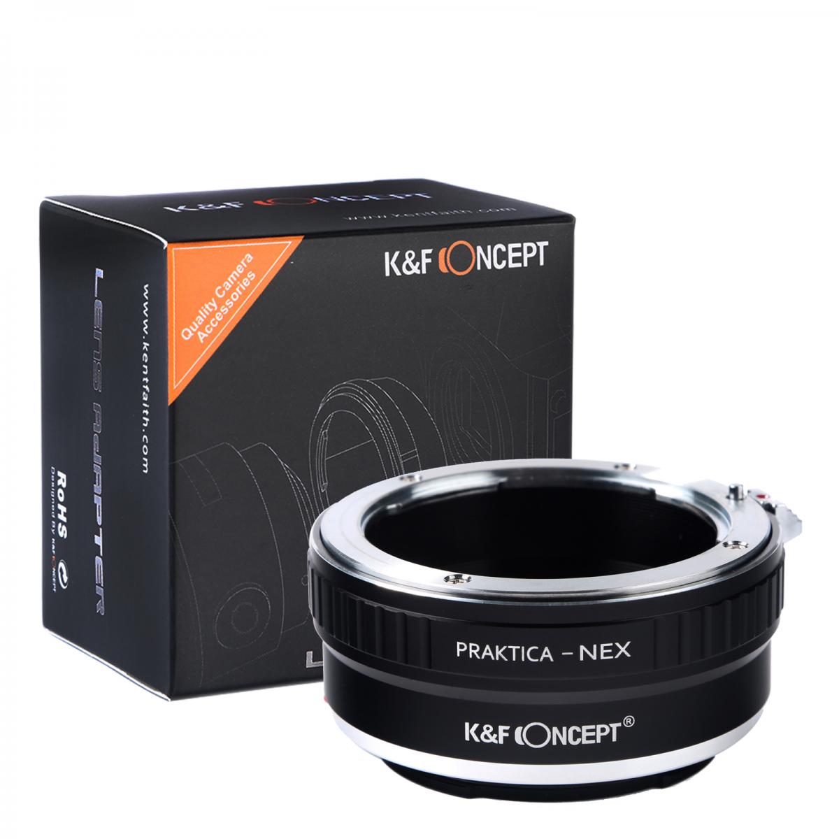 Redukce K&F Concept z objektivu Praktica B na SONY E