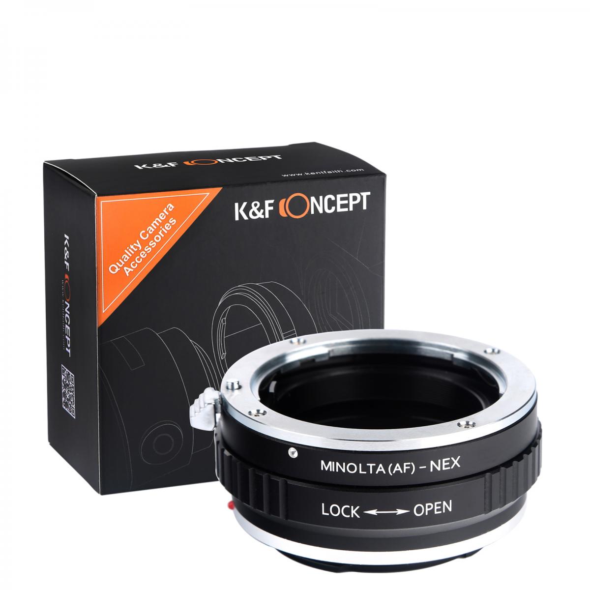 Redukce K&F Concept z objektivu Minolta AF na SONY E