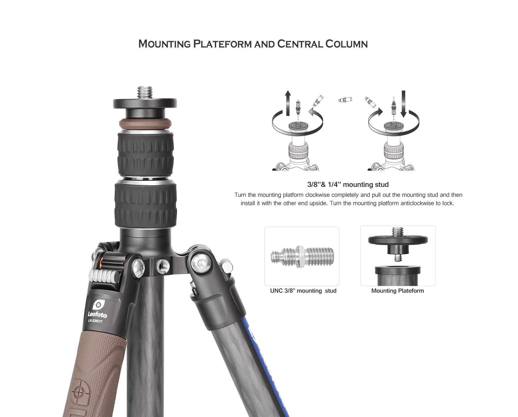 Tripod Leofoto Urban LX-225CT s hlavou XB32q
