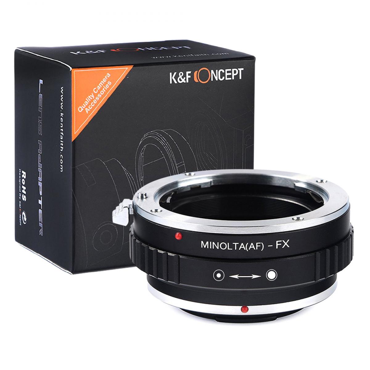 Redukce K&F Concept z objektivu Minolta / Sony AF na Fujifilm X