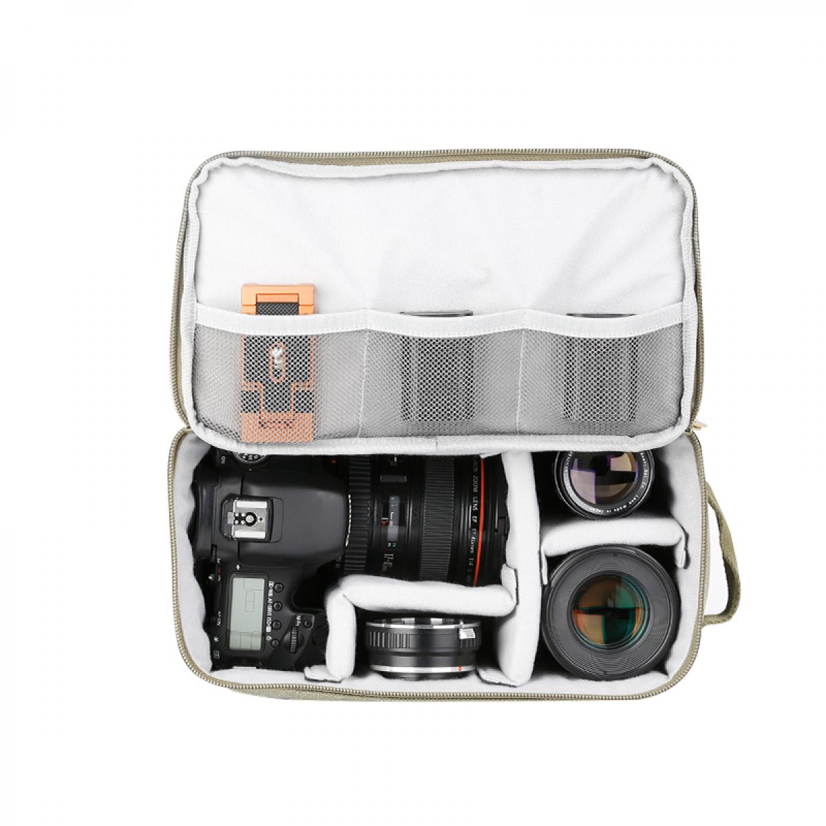 K&F Concept plátěný fotobatoh KF13.122 khaki