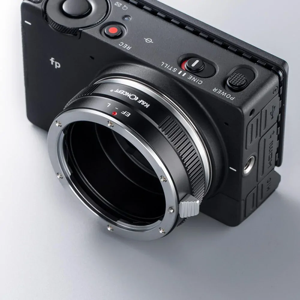Redukce K&F Concept z objektivu Canon EOS na LEICA L