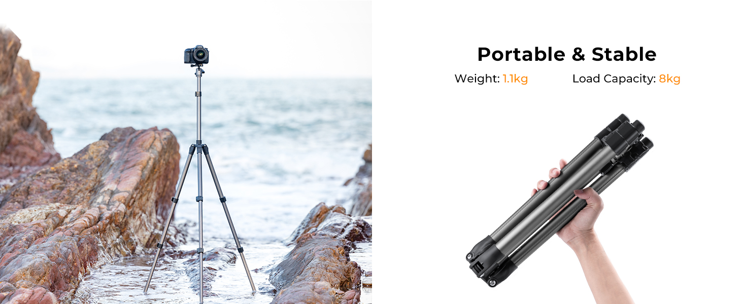 Lehký kompaktní hliníkový foto stativ K&F Concept