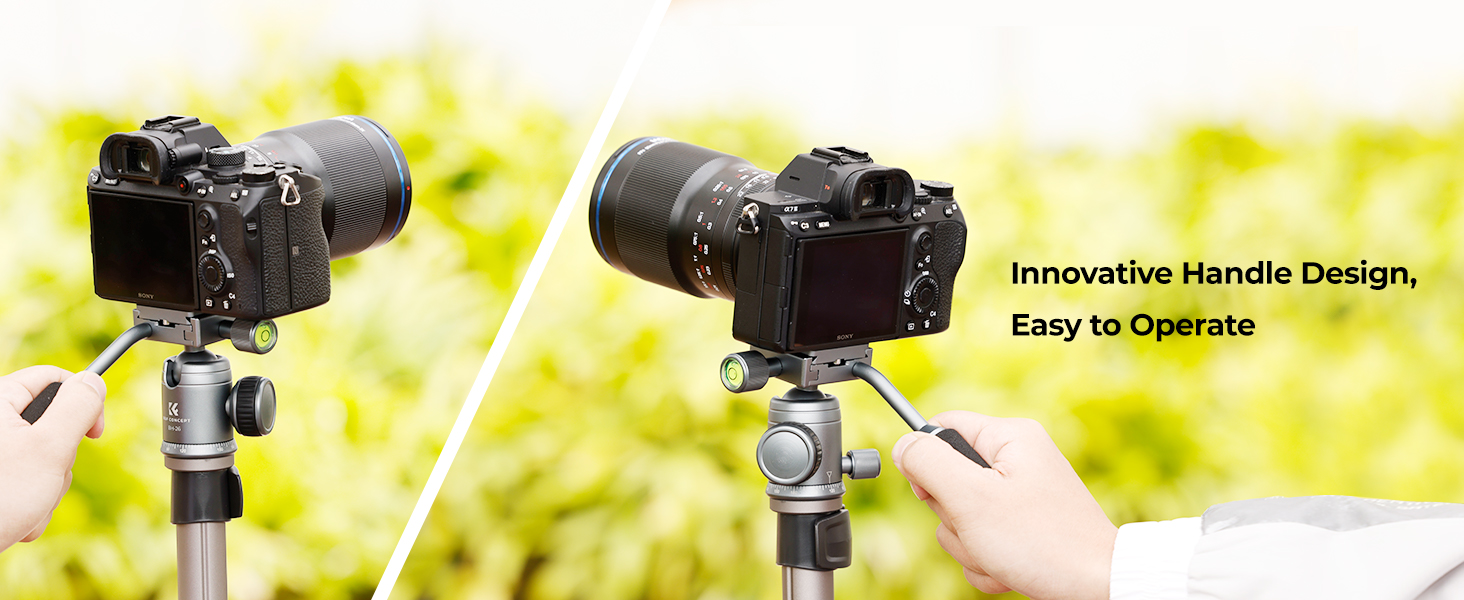 Profesionální stativová kulová hlava K&F Concept KF-26 šedá