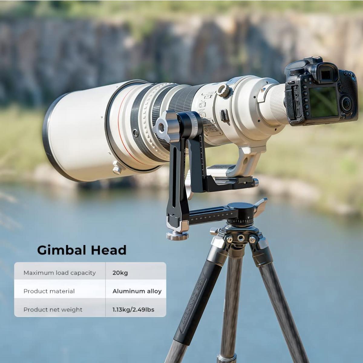 K&F Concept Gimbal stativová hlava