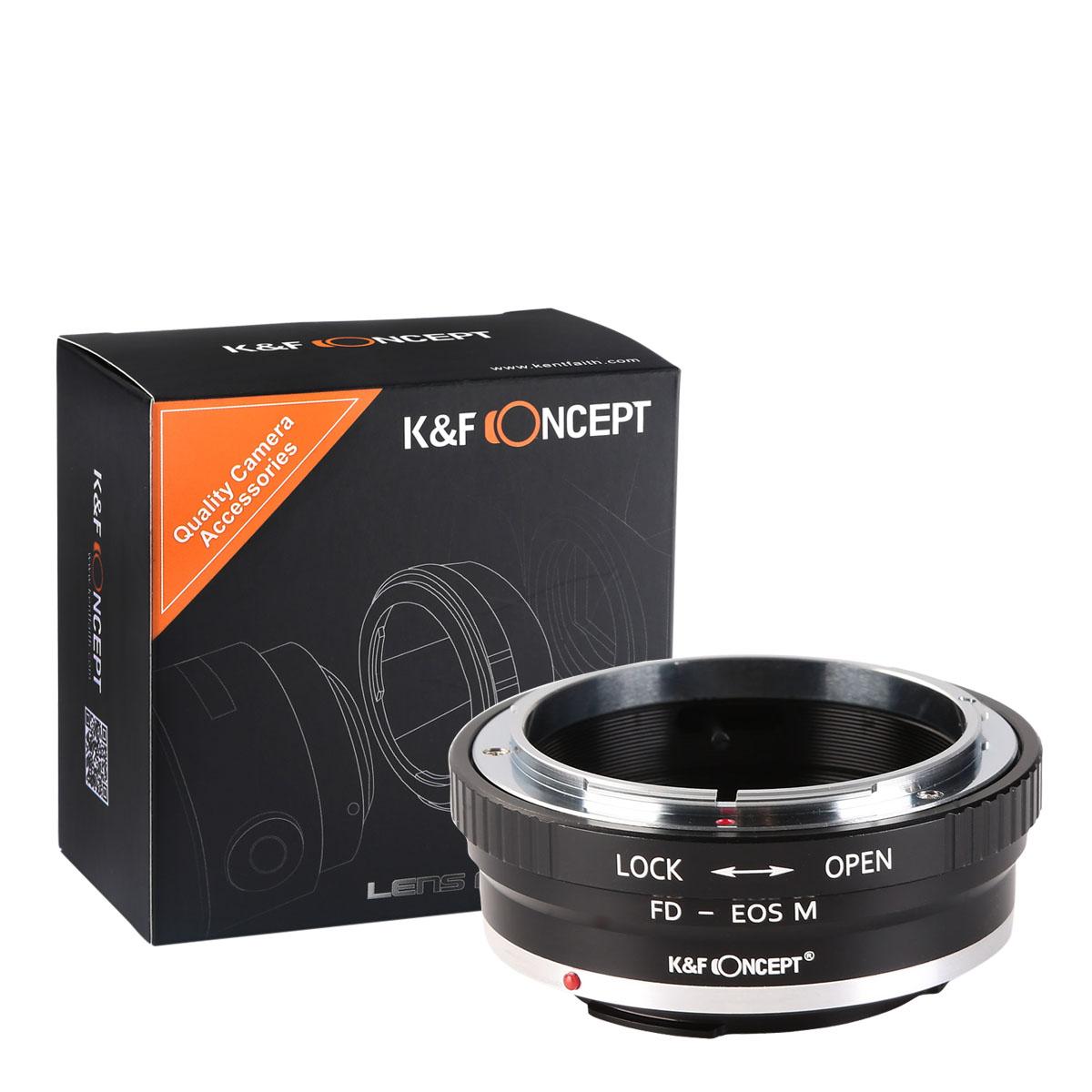 Redukce K&F Concept z objektivu Canon FD na CANON EOS M