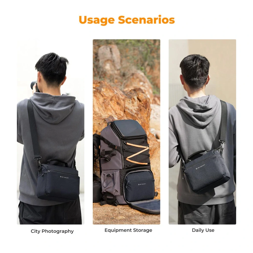 Foto brašna K&F Concept Sling Bag 5L Urban Wander modrá