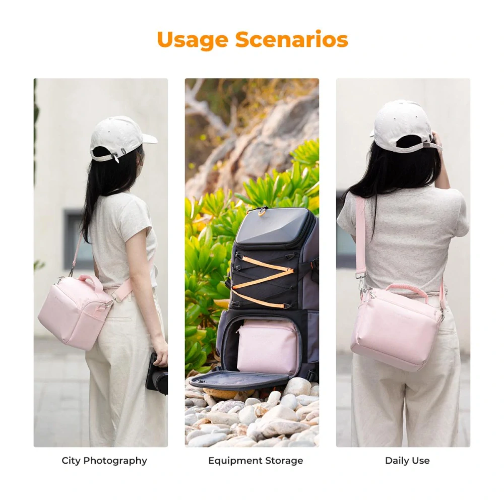 Foto brašna K&F Concept Sling Bag 5L Urban Wander růžová