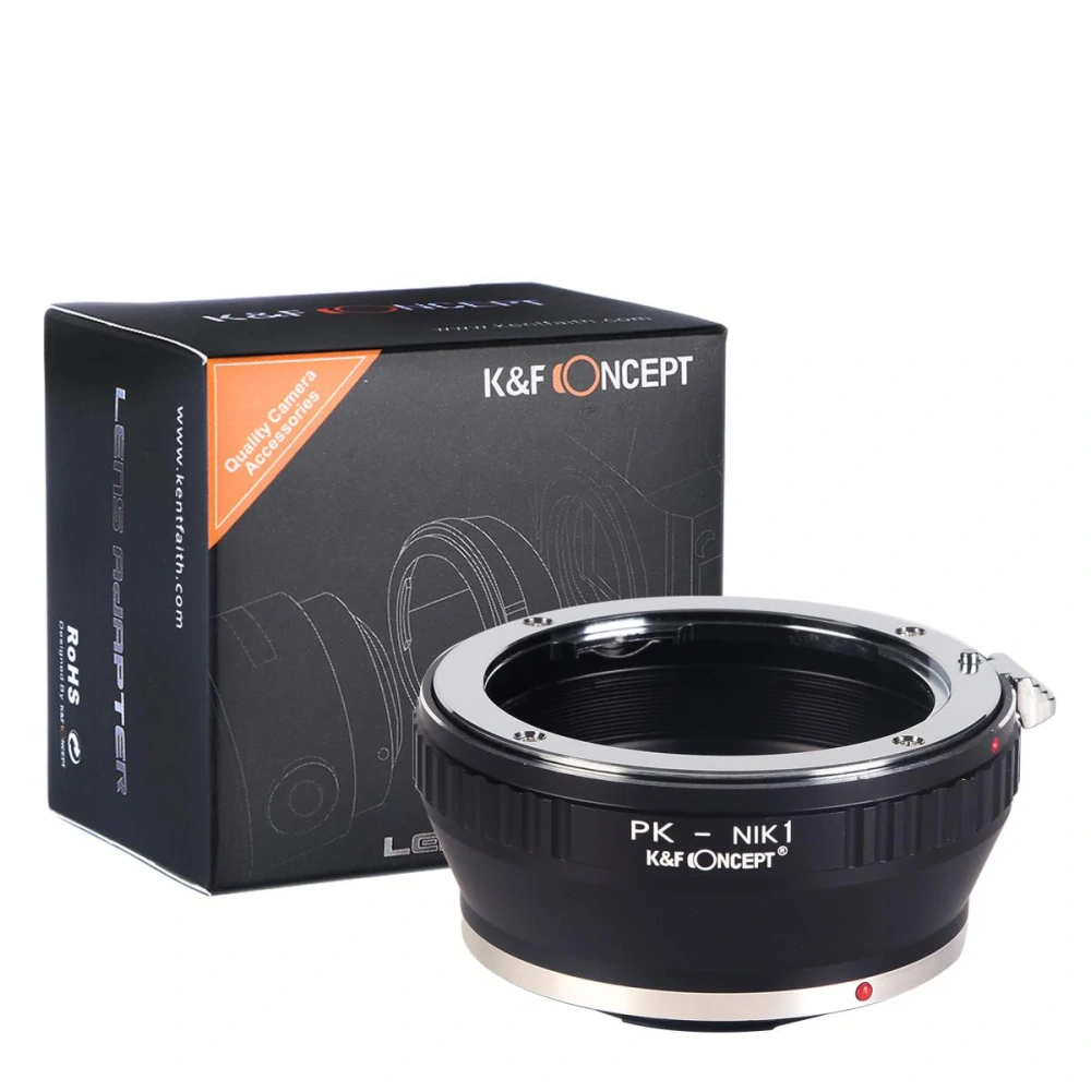 Redukce K&F Concept z objektivu Pentax K na Nikon 1