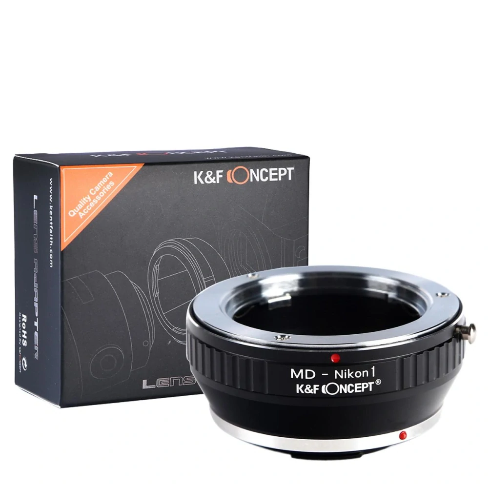 Redukce K&F Concept z objektivu Minolta MD na Nikon 1