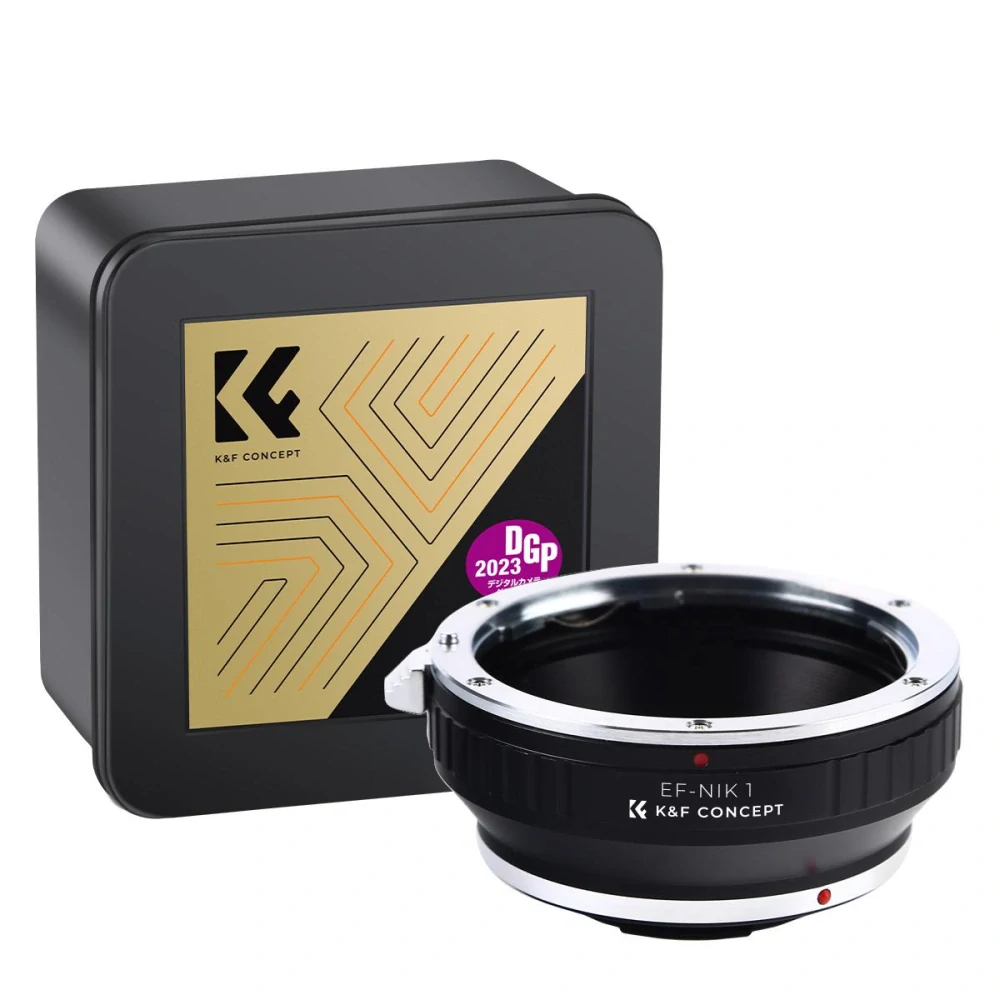 Redukce K&F Concept z objektivu Canon EOS EF na Nikon 1