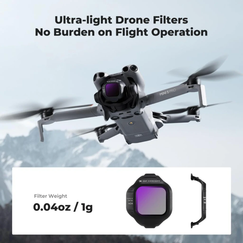 K&F Concept Sada ND filtrů pro DJI Mini 5 Pro, 6 kusů
