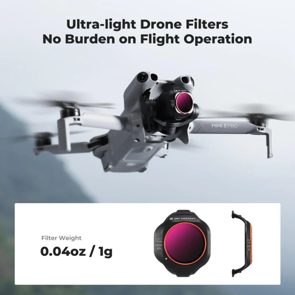 K&F Concept Sada ND/PL filtrů pro DJI Mini 5 Pro, 6 kusů