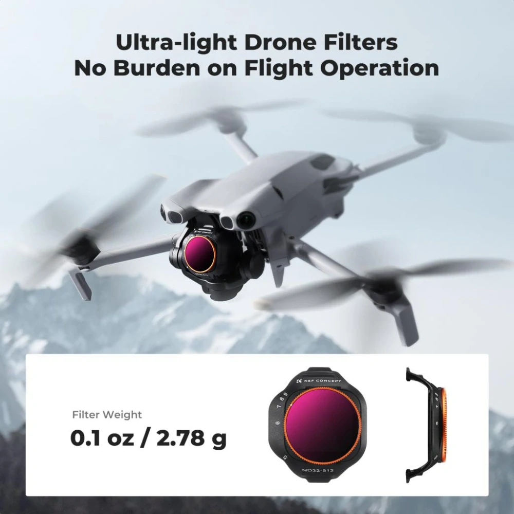 K&F Concept Variabilní ND filtr ND32-512 pro DJI Mini 5 Pro