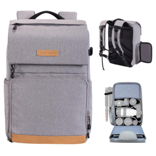 K&F Concept elegantní foto batoh 22L Nature Wander 11 šedá