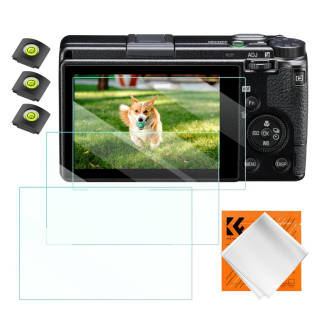 K&F Concept ochranné sklo displeje pro fotoaparáty Ricoh GRIII, 3 kusy v setu s dalším příslušenstvím