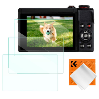 K&F Concept ochranné sklo displeje pro fotoaparáty Canon G9X II, G9X, G7X III, G7X II, G7X, G5X II, G, 3 kusy v setu s dalším příslušenstvím
