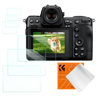 K&F Concept ochranné sklo displeje pro fotoaparáty Nikon Z9, Z8, 3 kusy v setu s dalším příslušenstvím