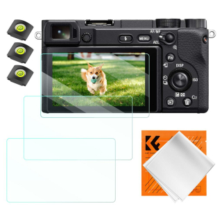 K&F Concept ochranné sklo displeje pro fotoaparáty řady Sony NEX 7/A6000, 3 kusy v setu s dalším příslušenstvím